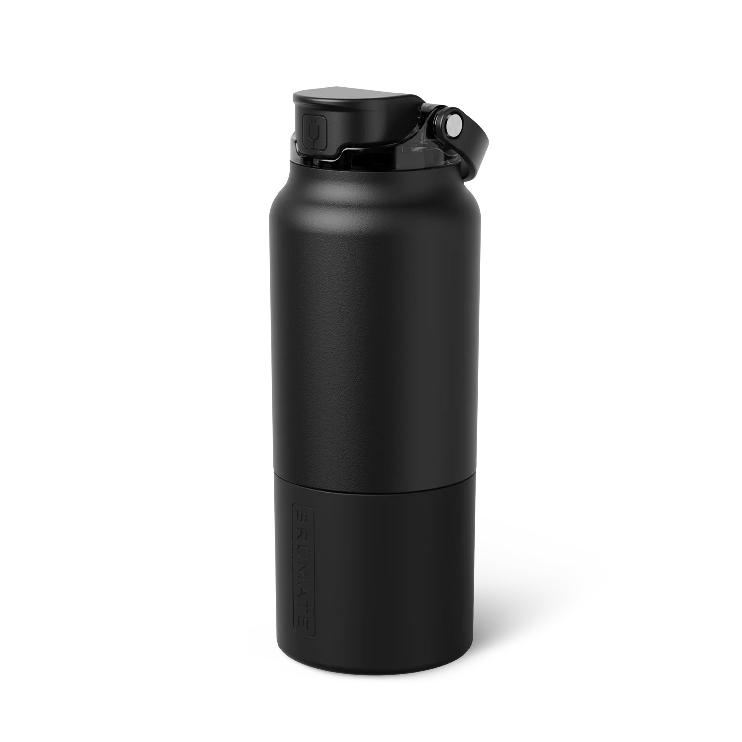 Rise 35oz | Matte Black Leakproof Water Bottle | BrüMate | Brumate