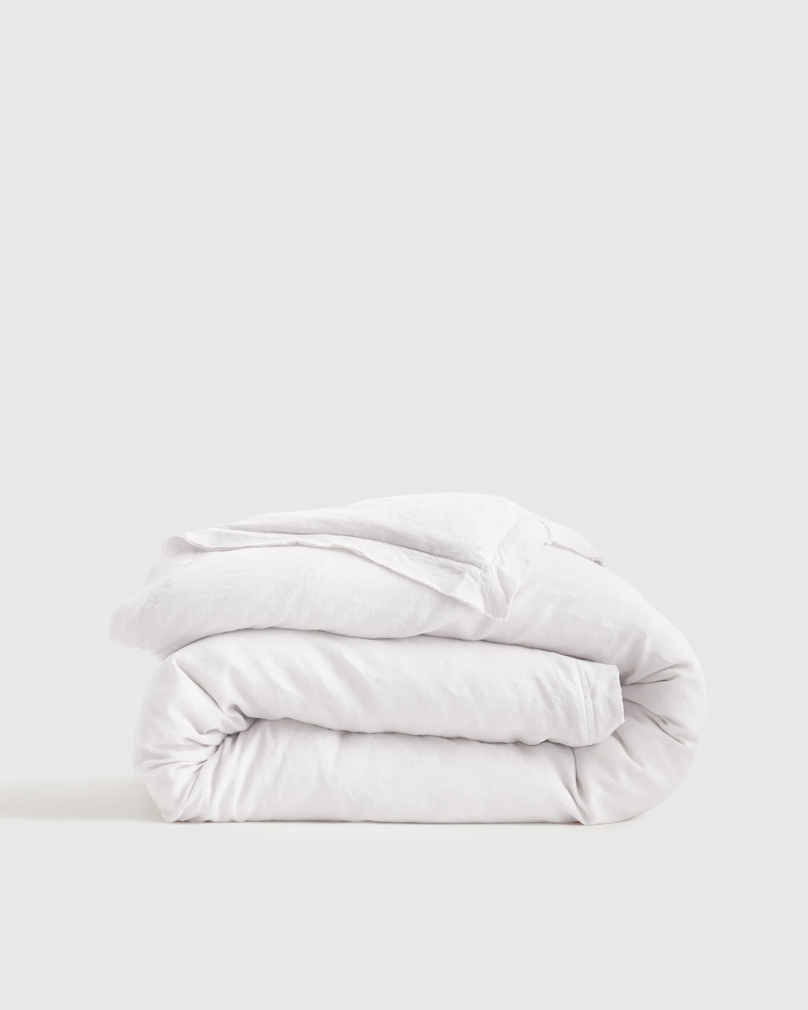 European Linen Double Flange Duvet Cover | Quince
