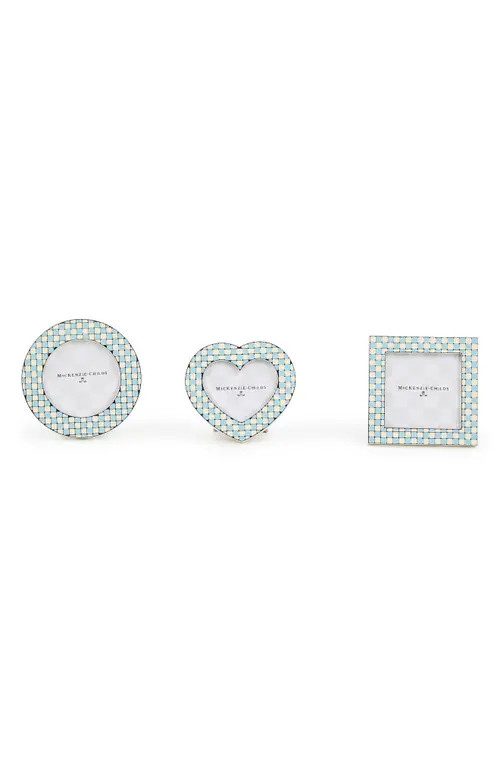 MACKENZIE CHILDS Set of Three Celebrate Baby Blue Assorted Frames at Nordstrom | Nordstrom