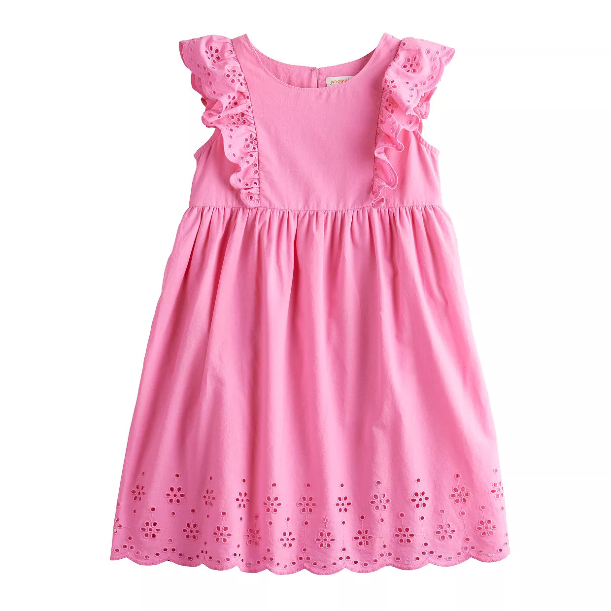Baby & Toddler Girl Jumping Beans® Eyelet Flutter Sleeve Dress | Kohl's