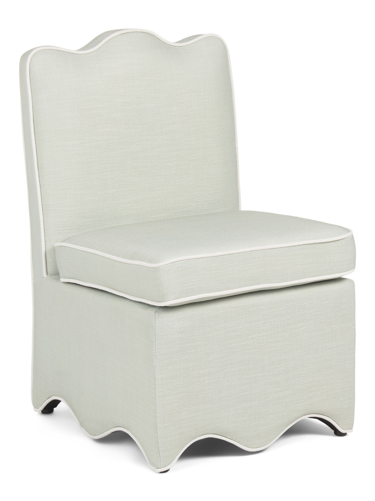 21.5x32.5 Scalloped Bottom Skirted Anywhere Chair | TJ Maxx
