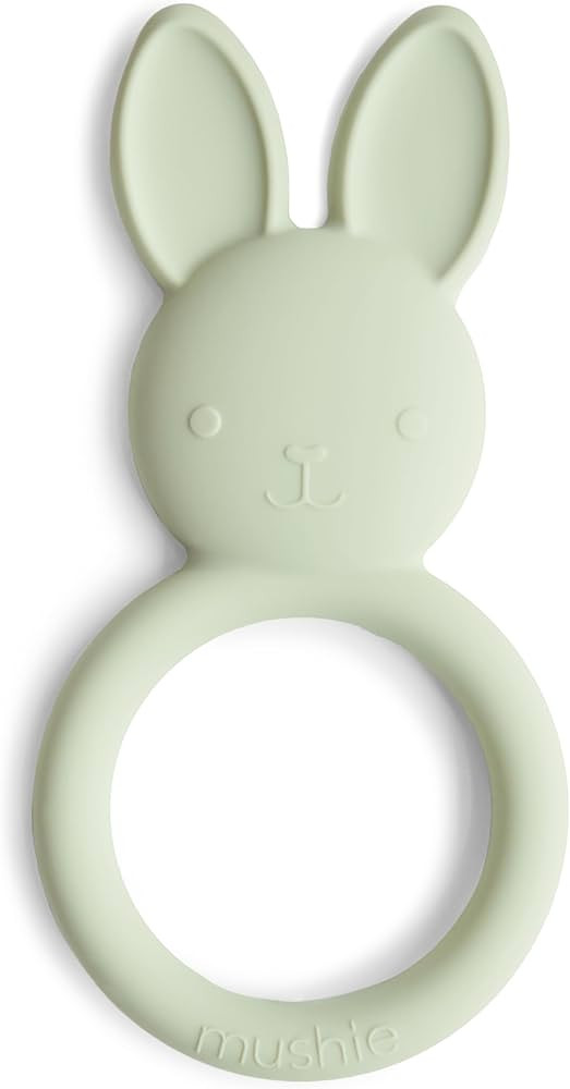 mushie Silicone Baby Teether Toy | Bunny | Amazon (US)