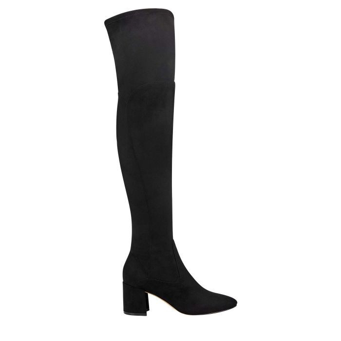 Jayne Over The Knee Boot - Black | Marc Fisher
