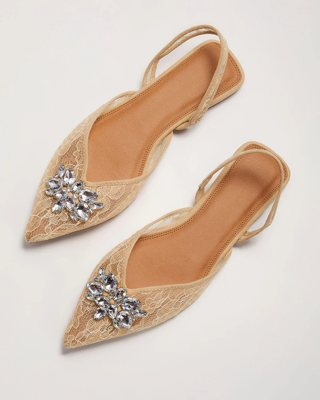 Kaya Lace Pointed Flats | VICI