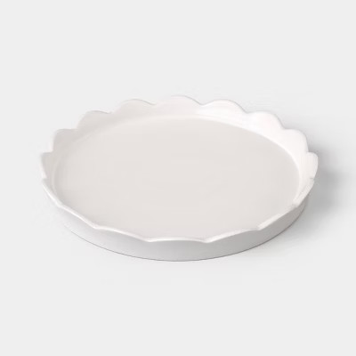 Round Scalloped Ceramic Tray - Room Essentials™ | Target