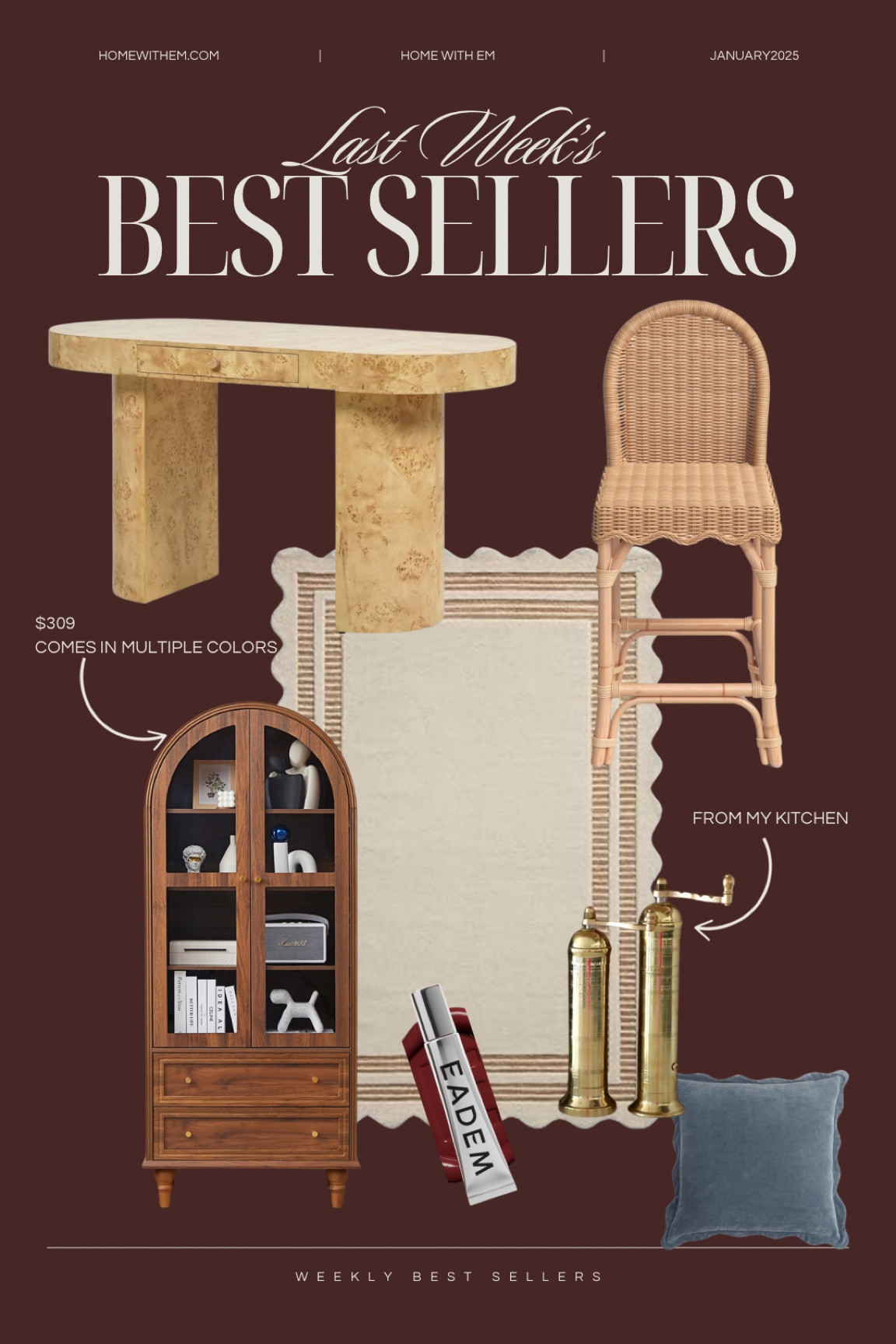 Last week’s best sellers are so good! ✨ From the chic burl wood desk to the cozy barstools, arched cabinet, and stylish home decor finds, these are the must-haves everyone is loving. Shop them all now on my LTK before they sell out! #LTKBestSellers #AmazonHome #InteriorInspo #HomeDecorLover #CozySpaces #FurnitureFinds #LTKHome #ClassicStyle #LTKFinds

#LTKHome