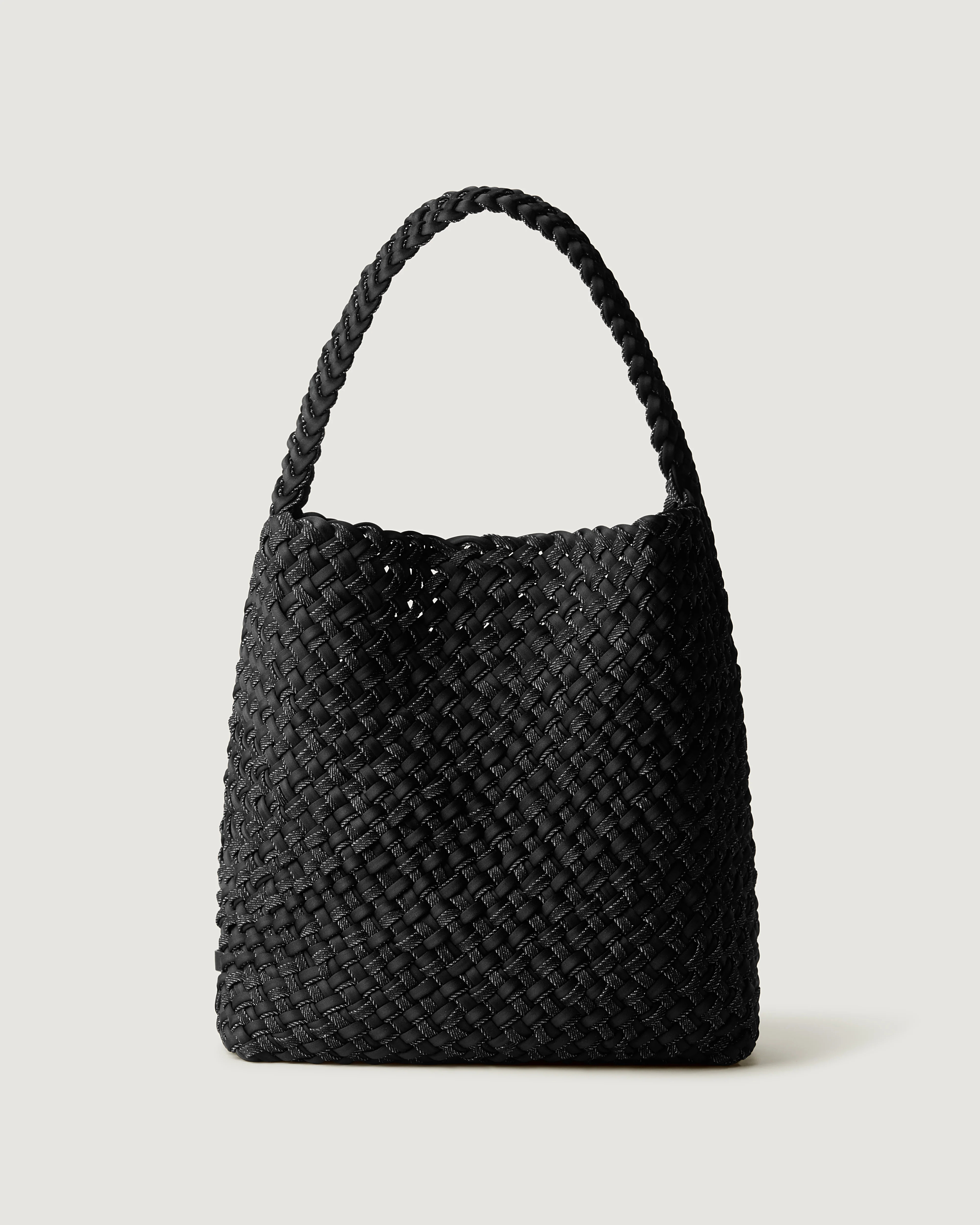 Nomad Medium Hobo Double Weave | Jet | Naghedi