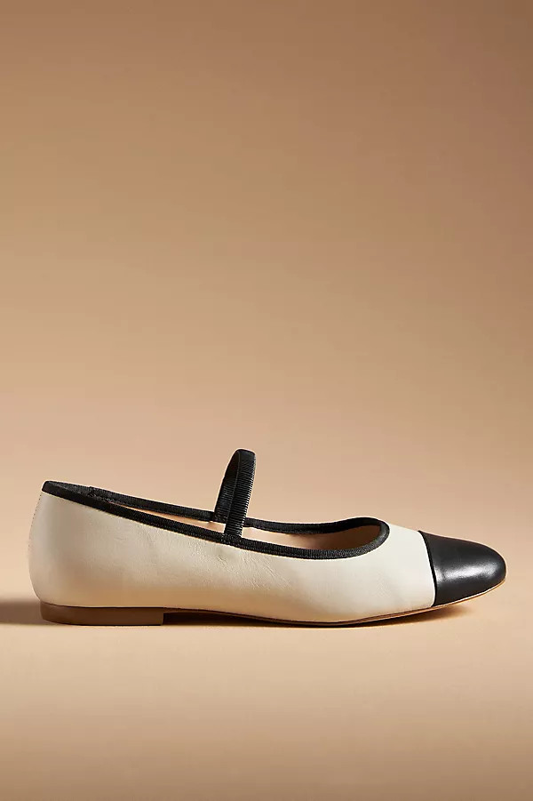 Cap-Toe Mary Jane Flats | Anthropologie (US)