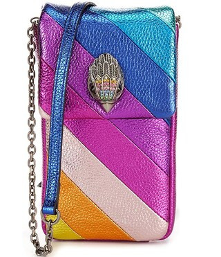 Kurt Geiger London Metallic Rainbow Phone Crossbody Bag | Dillard's | Dillard's