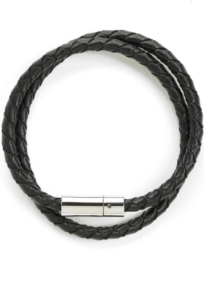 Nordstrom Braided Leather Wrap Bracelet | Nordstrom | Nordstrom