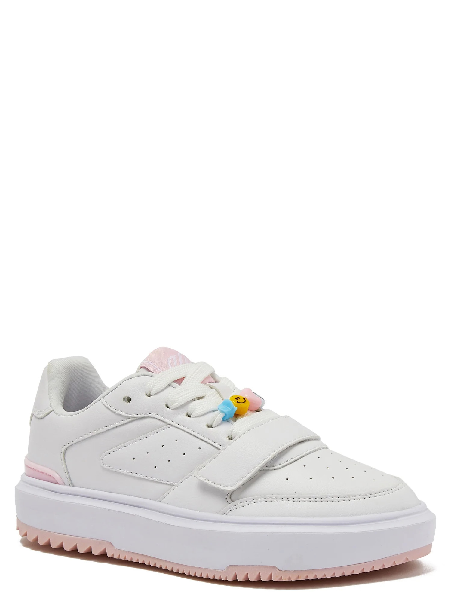 Justice Little Girl & Big Girl Beaded Low Court Sneaker, Sizes 13-6 | Walmart (US)