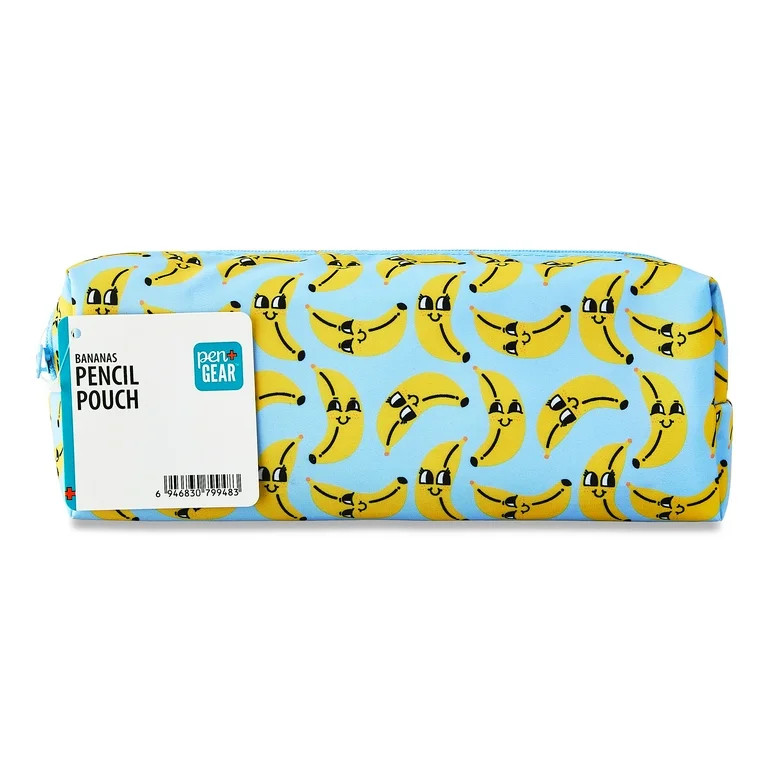 Pen+Gear Bananas Zipper Pencil Pouch, Multicolor | Walmart (US)