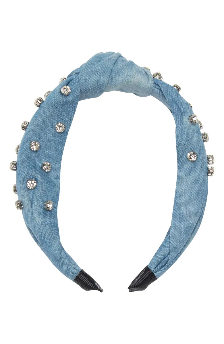 Rhinestone Denim Knot Headband | Nordstromrack | Nordstrom Rack