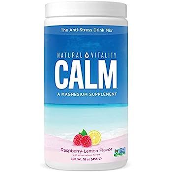 Natural Vitality Calm, The Anti-Stress Drink Mix, Magnesium Supplement Powder, Raspberry Lemon - ... | Amazon (US)