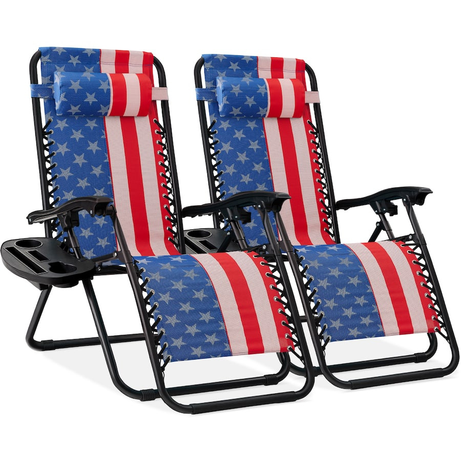 Best Choice Products - Set of 2 Zero Gravity Lounge Chair Recliners for Patio, Pool w/ Cup Holder... | Best Buy U.S.