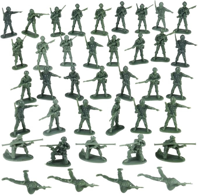 U. S. Toy Green Army Men Toy Soldiers Set, Classic Military Action Figures for Kids, Imaginative ... | Amazon (US)
