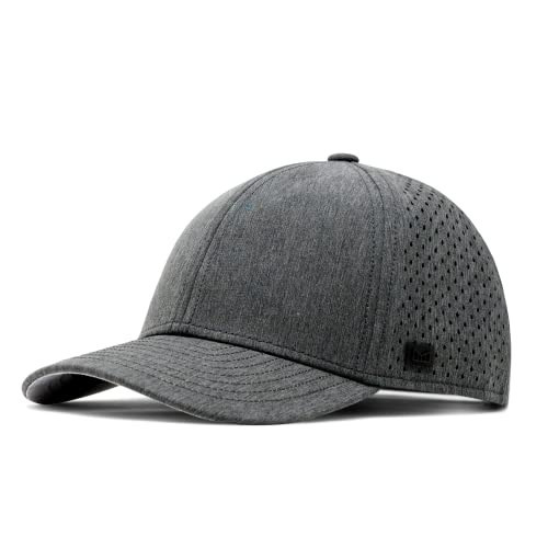 melin A-Game Hydro, Heather Charcoal, Men’s Performance Snapback Hats, Water-Resistant Fitted Baseball Caps for Men & Women, Golf, Running, or Workout Hat, Small | Amazon (US)