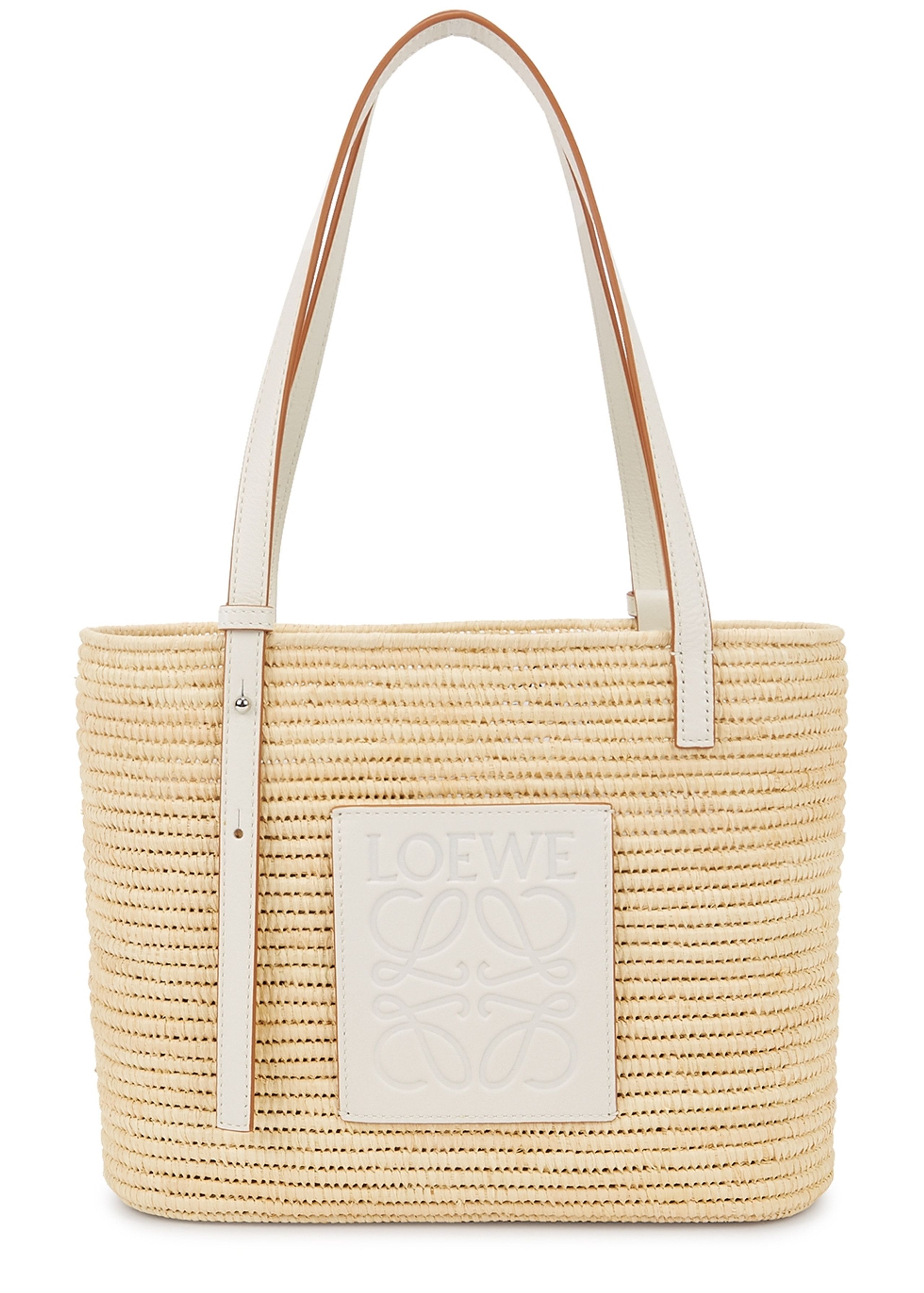 Small square raffia basket bag | Harvey Nichols (Global)