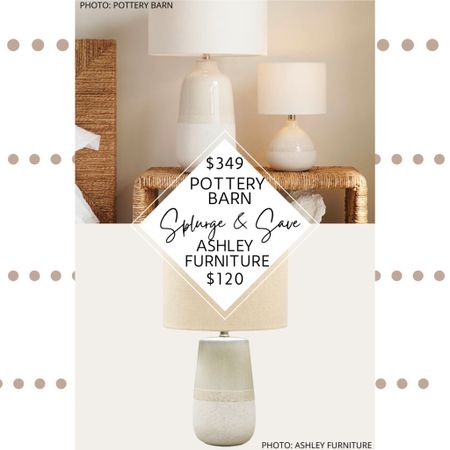 🚨Brand new find🚨 Pottery Barn’s Calla Ceramic Table Lamp features a linen drum shade, airy, natural colors, and a textured base.  It comes in two sizes (small and large) and the tone-on-tone style would go well in a coastal, contemporary, or traditional home.

I also found two textured neutral lamps at Ashley Furniture and Amazon; they both feature a glaze and textured base, a neutral fabric shade, and a natural, versatile style.  

#potterybarn #lamp #lighting #potterybarnlight #tablelamp #contemporary #coastal #homedecor #decor #amazon #amazonhome #amazonfinds #amazondecor.  Pottery Barn Calla Ceramic table lamp dupe. Pottery barn dupes. Pottery Barn lighting dupes. Pottery Barn lamp dupes. Pottery Barn style. Pottery Barn living room. Pottery Barn bedroom. Pottery Barn home office. Contemporary table lamp. Coastal table lamp. Coastal lighting. Contemporary lighting. Pottery Barn look for less. Home decor on a budget. Amazon finds. Amazon home. Amazon decor. 

#LTKhome #LTKunder100 #LTKsalealert