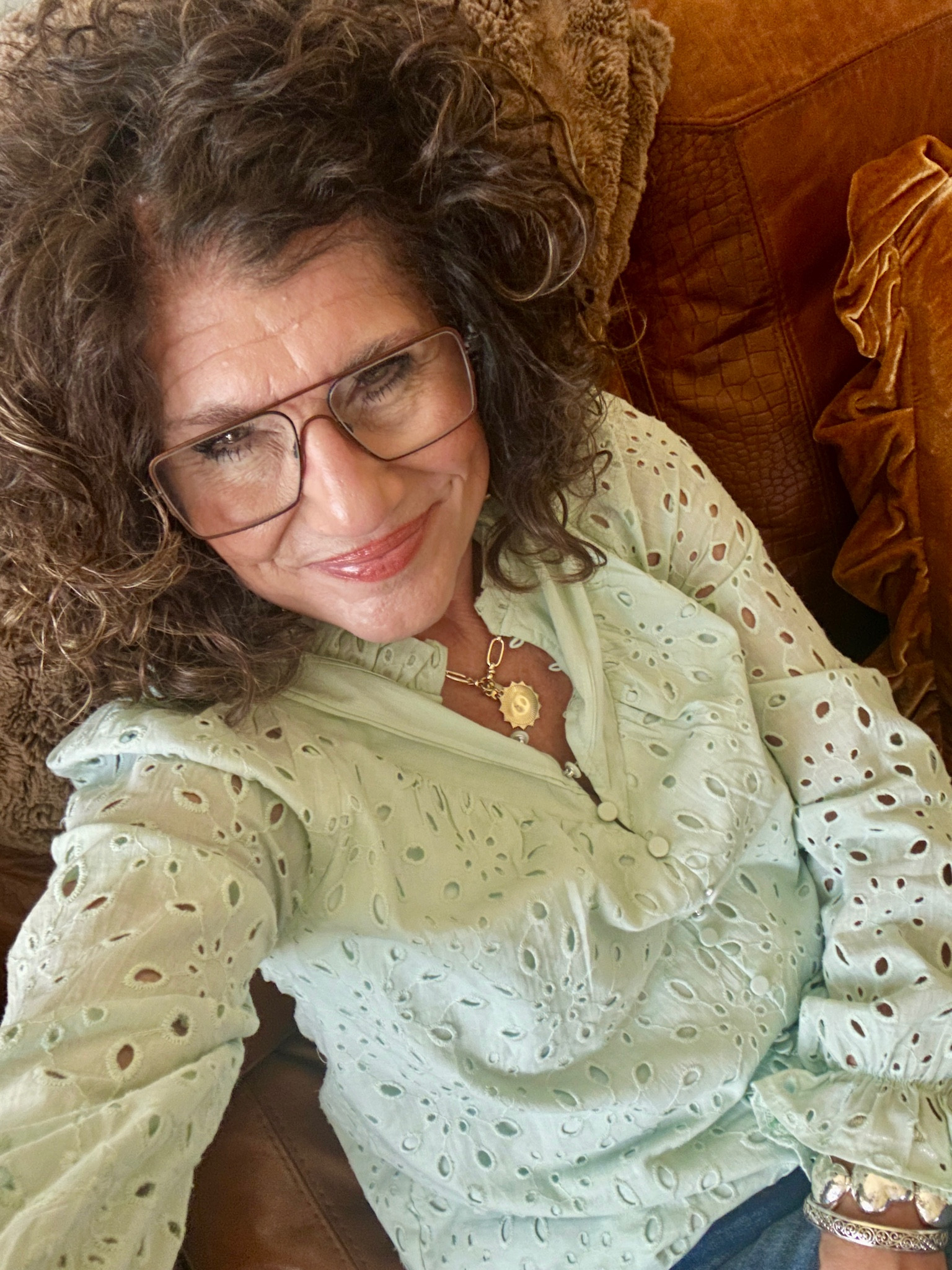 Cute lace top comes in several colors and a short sleeve as well! 
I’m wearing a small 

Affordable tops 
Lace tops
Casual outfit 
Summer tops
Casual tops

#LTKMidsize #LTKootd