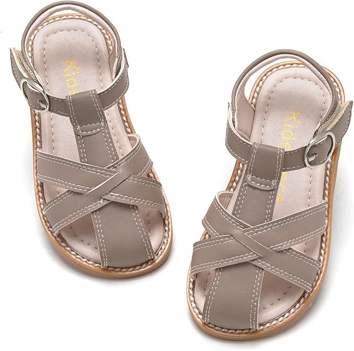 Kiderence Toddler Girls Sandals Little Girls Kids Summer Shoes Toddler Sandals | Amazon (US)