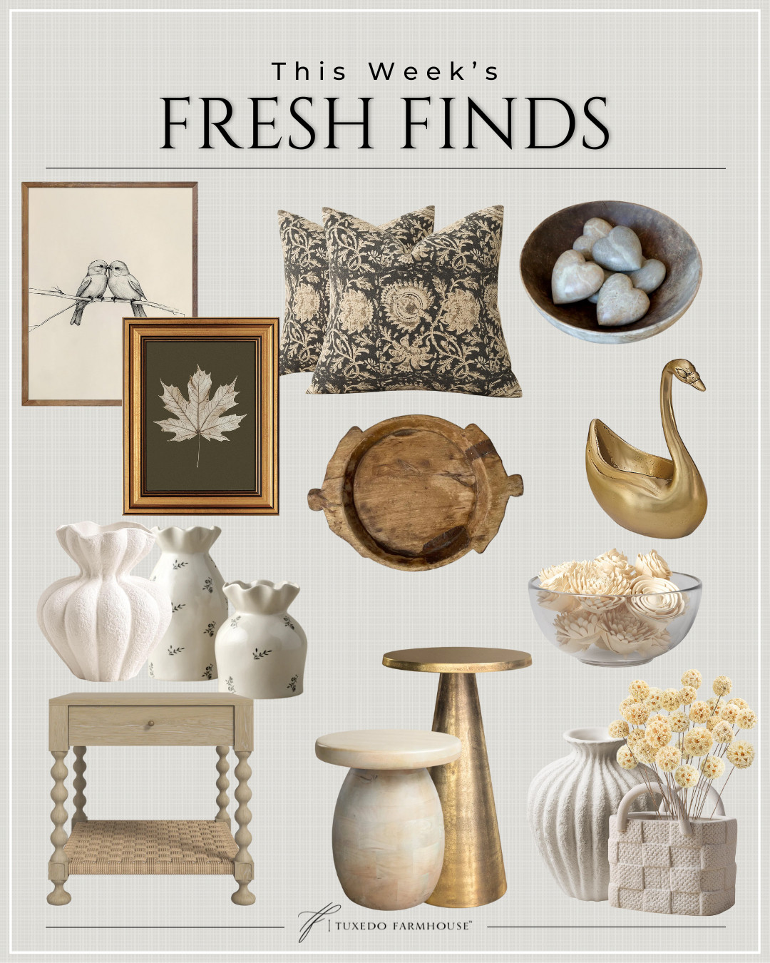 This Week's Fresh Finds

Fun new finds this week!


Seasonal, home decor, accent chairs, rugs, wall art, frames, pillows, lamps, baskets, candles, books, coffee tables, ottomans, trays, bowls, consoles, accent tables
 

 #LTKSeasonal #LTKHome