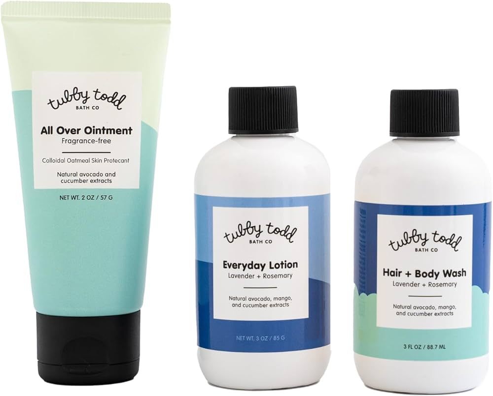 TUBBY TODD 3-Step Baby Bath & Skincare Routine - The Regulars Bundle - Baby Shampoo and Body Wash... | Amazon (US)