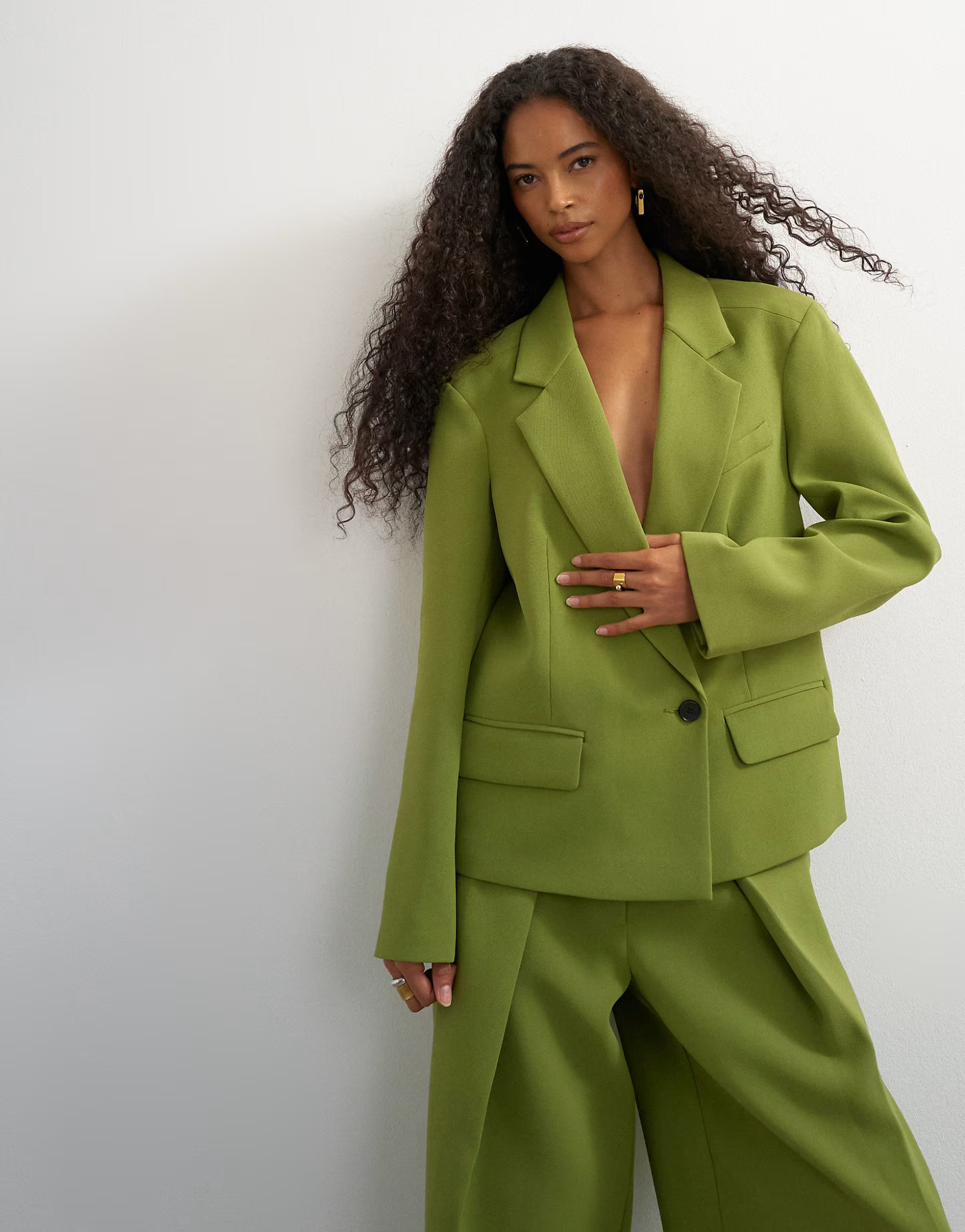 Topshop Blazer in Oliv | ASOS (Global)