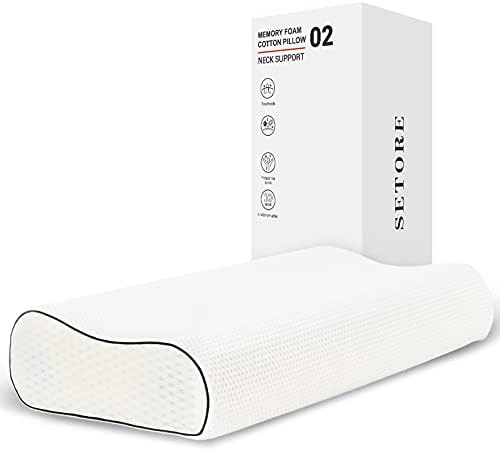 SETORE Extra Firm Pillows for Sleeping,Neck Support Contour Pillow,Cervical,Orthopedic Pillow for... | Amazon (US)