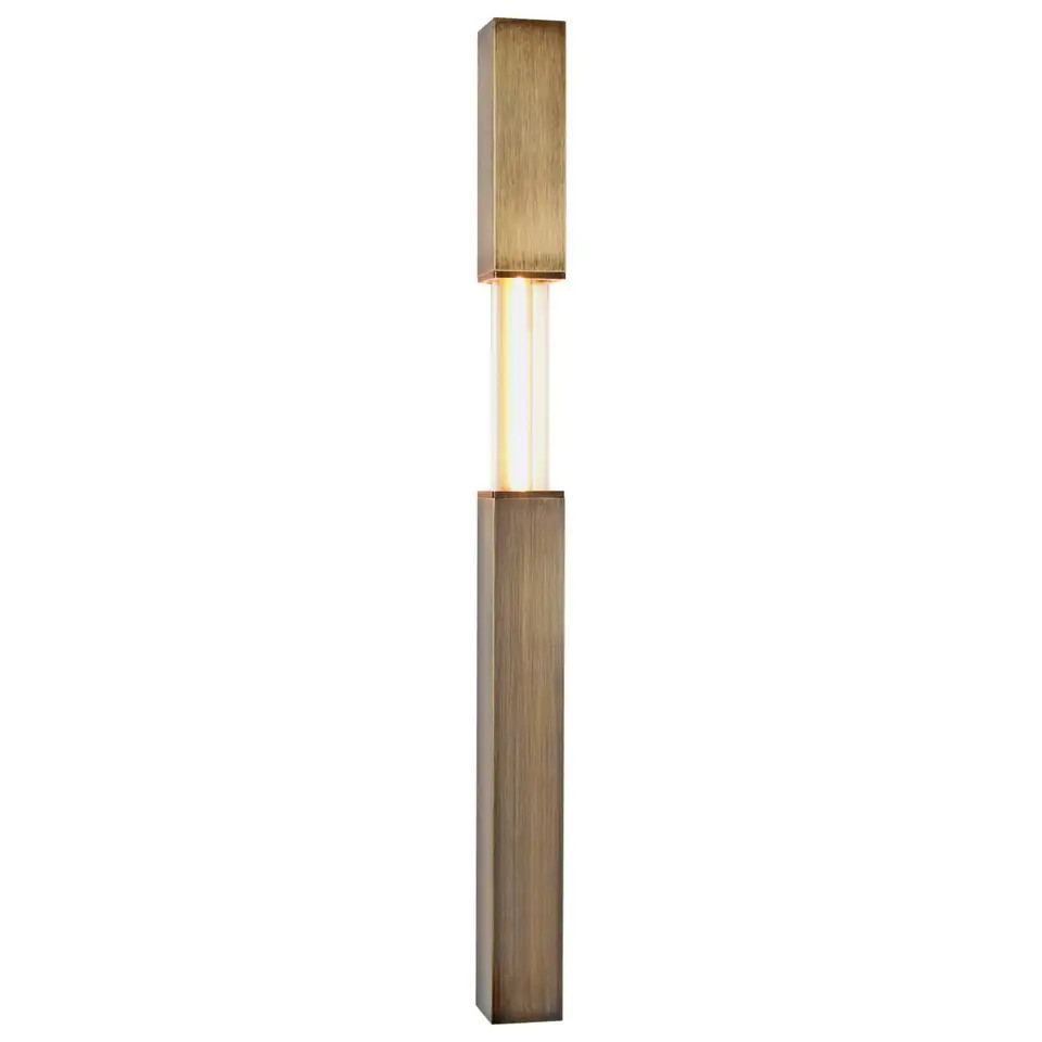 Small Modern Sconce in Brass, ADA Sconce, Mini Stilk | 1stDibs