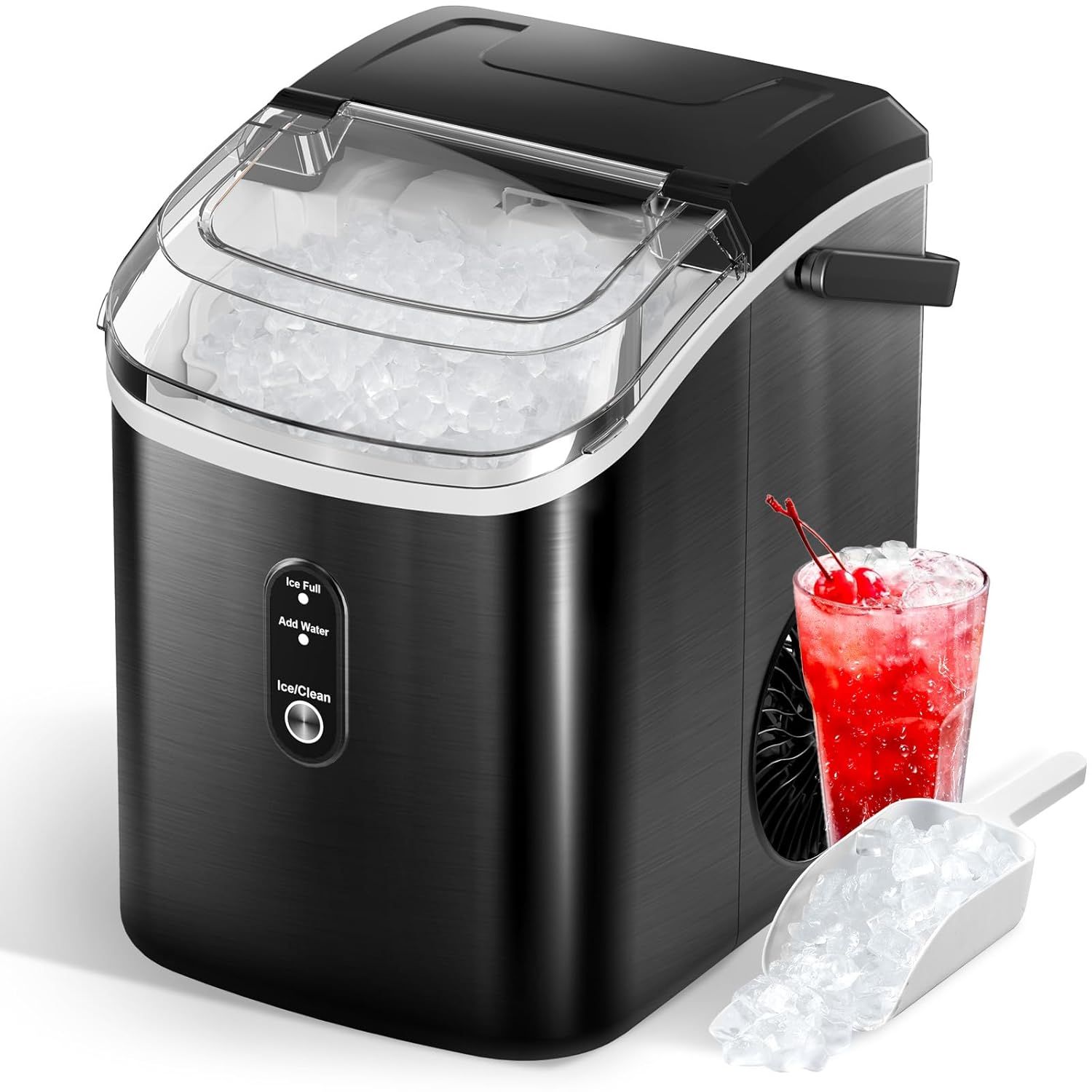 FREE VILLAGE Nugget Ice Maker Countertop, Pebble Ice Maker Machine with Soft Chewy Pellet Ice, 10... | Amazon (US)