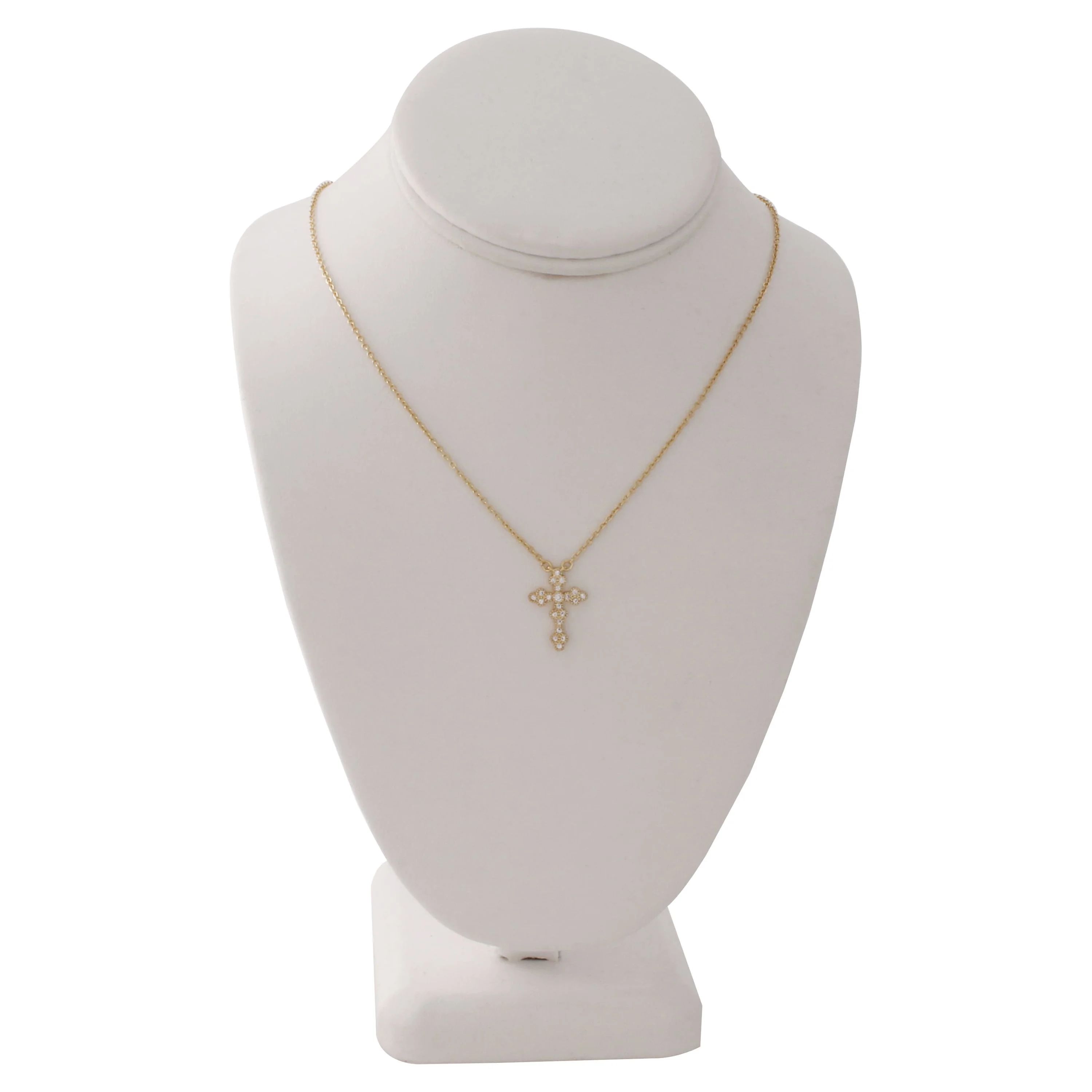 Time And Tru Gold Tone Cross Necklace | Walmart (US)