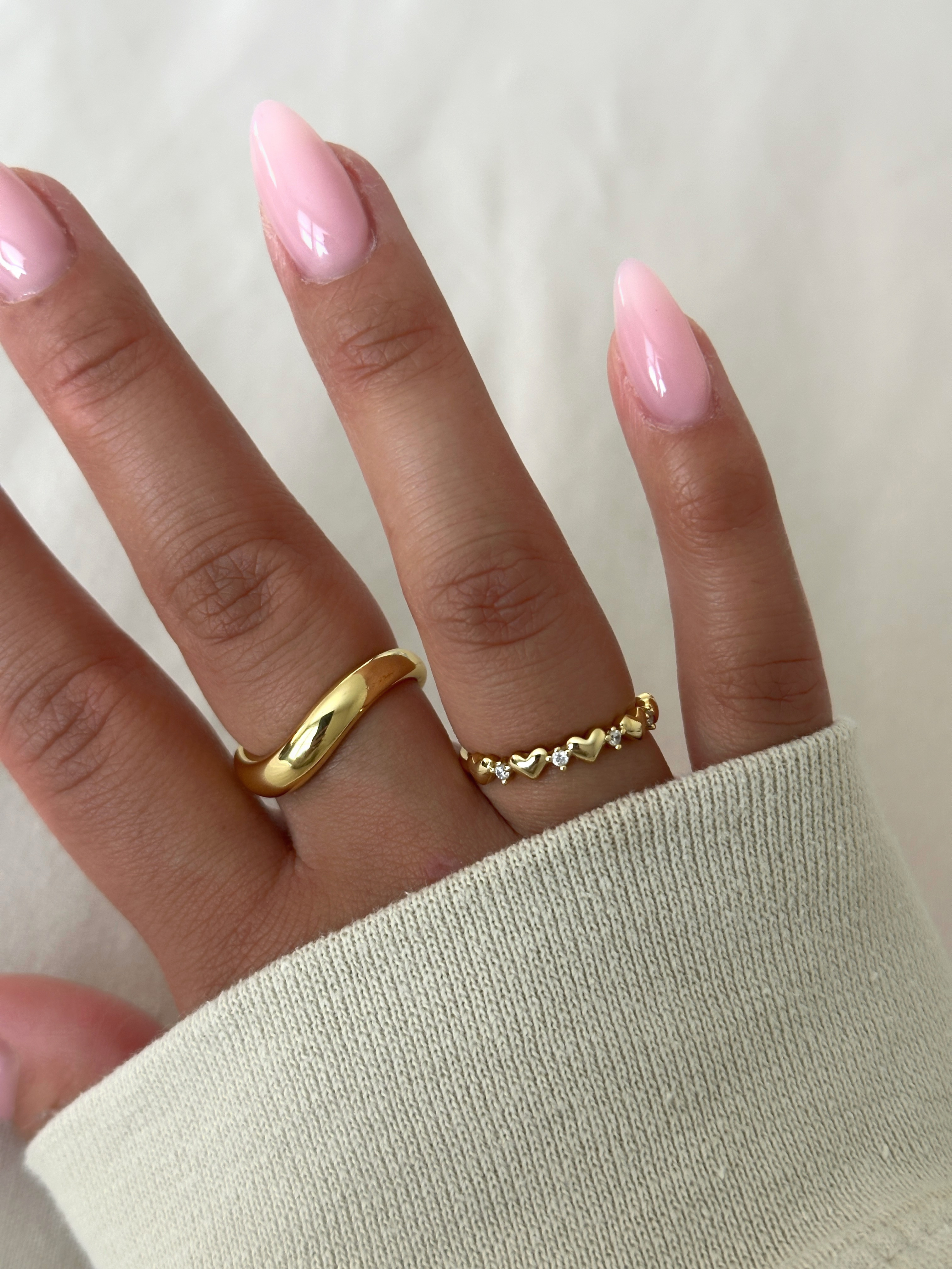Dainty gold rings that add just enough romance to an everyday look. 💗 

 #LTKGiftGuide #LTKgrwm #LTKselfcare