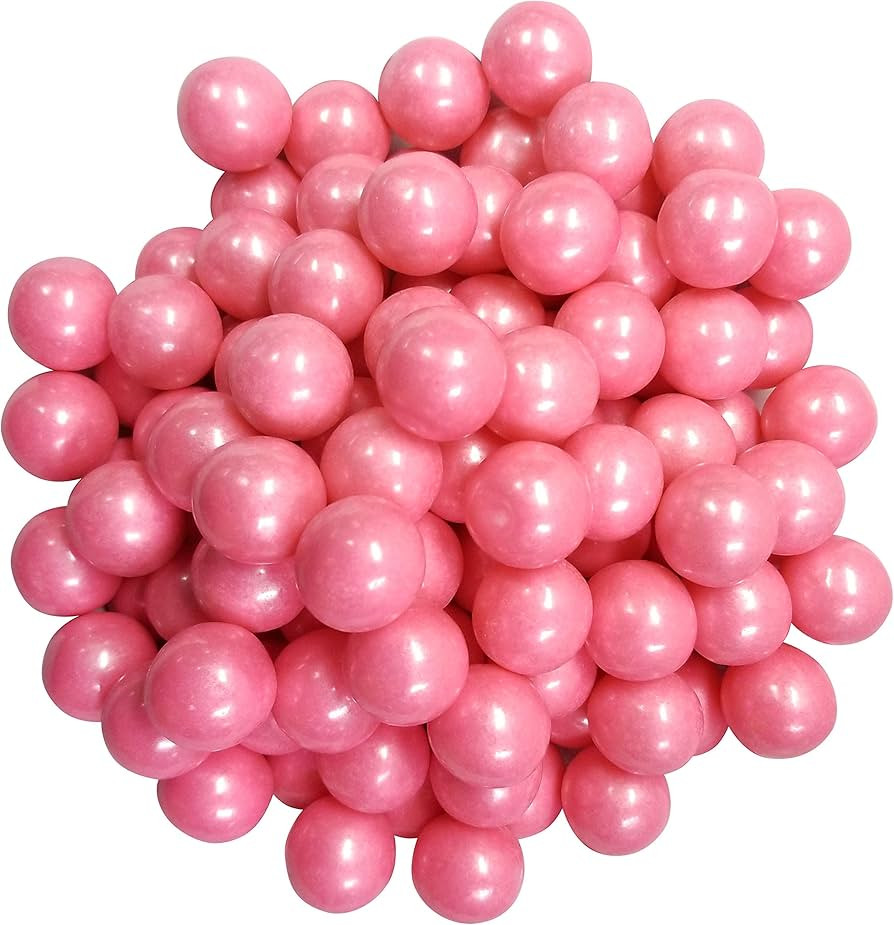 Light Pink Pearl Gumballs 1 Inch-2 Pound Bulk Bag For Baby Showers And Gender Reveal Parties | Amazon (US)