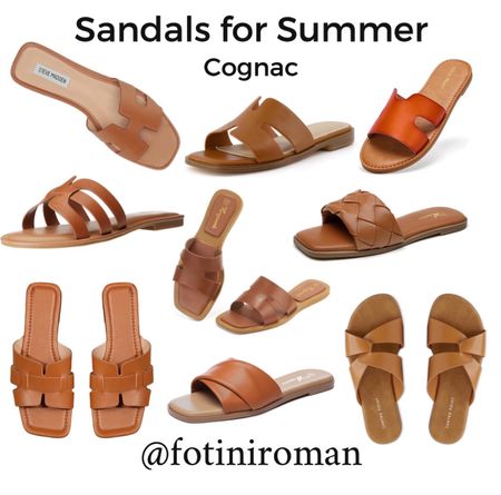 I’ve rounded up the cutest cognac flat sandals for Summer ☀️ One pair on a limited time deal for under $17!!! 

#LTKtravel #LTKsalealert #LTKshoecrush