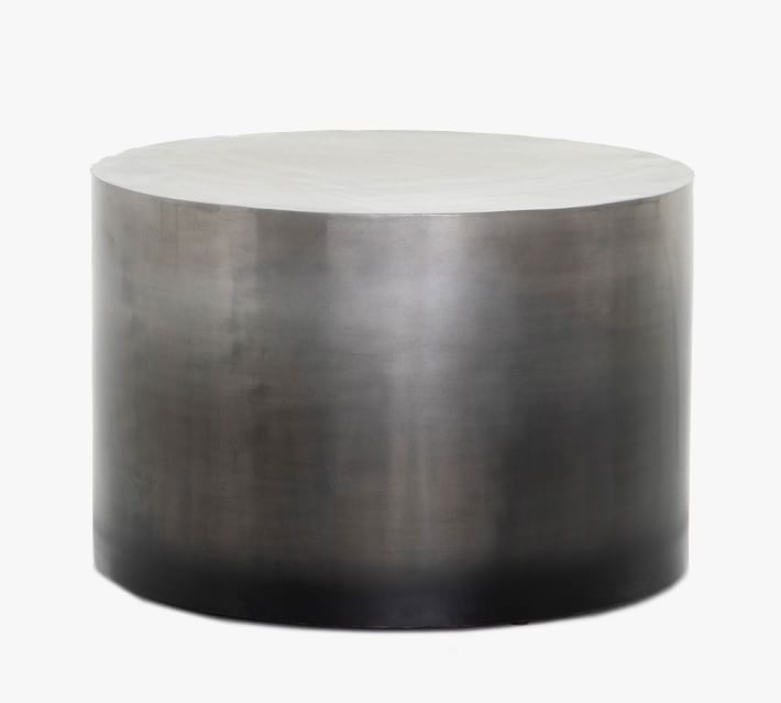 Ferris 25" Round Metal Coffee Table | Pottery Barn (US)