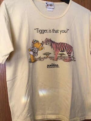Winnie The Pooh - Disney’s Animal Kingdom.   Yellow Shirt.  Women   XL.  | eBay | eBay US