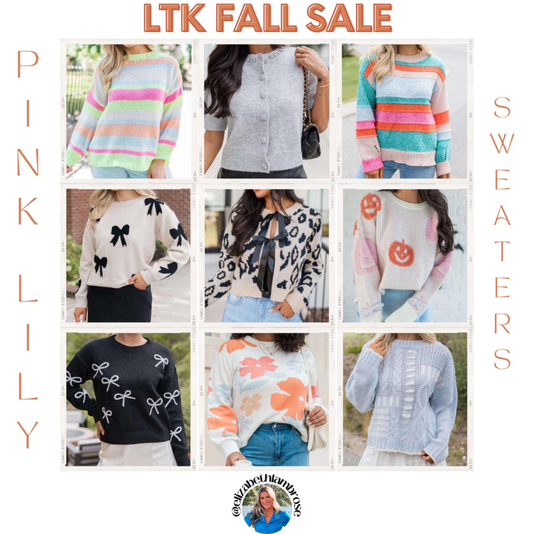 give me all the pink lily sweaters!! get your faves now during the LTK FALL SALE!!
it’s now live! 

sweaters, pink lily, fall sale, pumpkins, bows, colorful, leopard, workwear

#LTKFallSale #LTKSeasonal #LTKSaleAlert