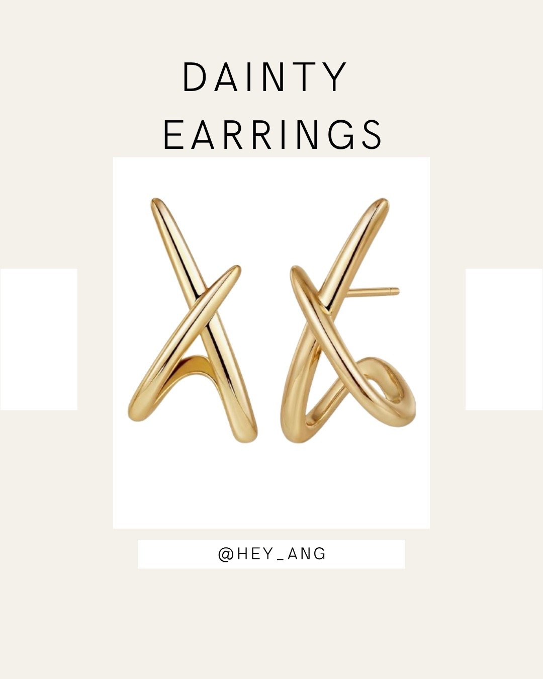 These dainty biggie earrings are so cute. These would go with a casual look or would be pretty for a date night. They do come in other metals. 

#LTKootd