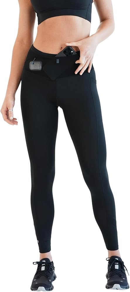 FlipBelt Women’s Air Legging – Running Leggings with Pockets, Moisture Wicking, Mid Weight Co... | Amazon (US)
