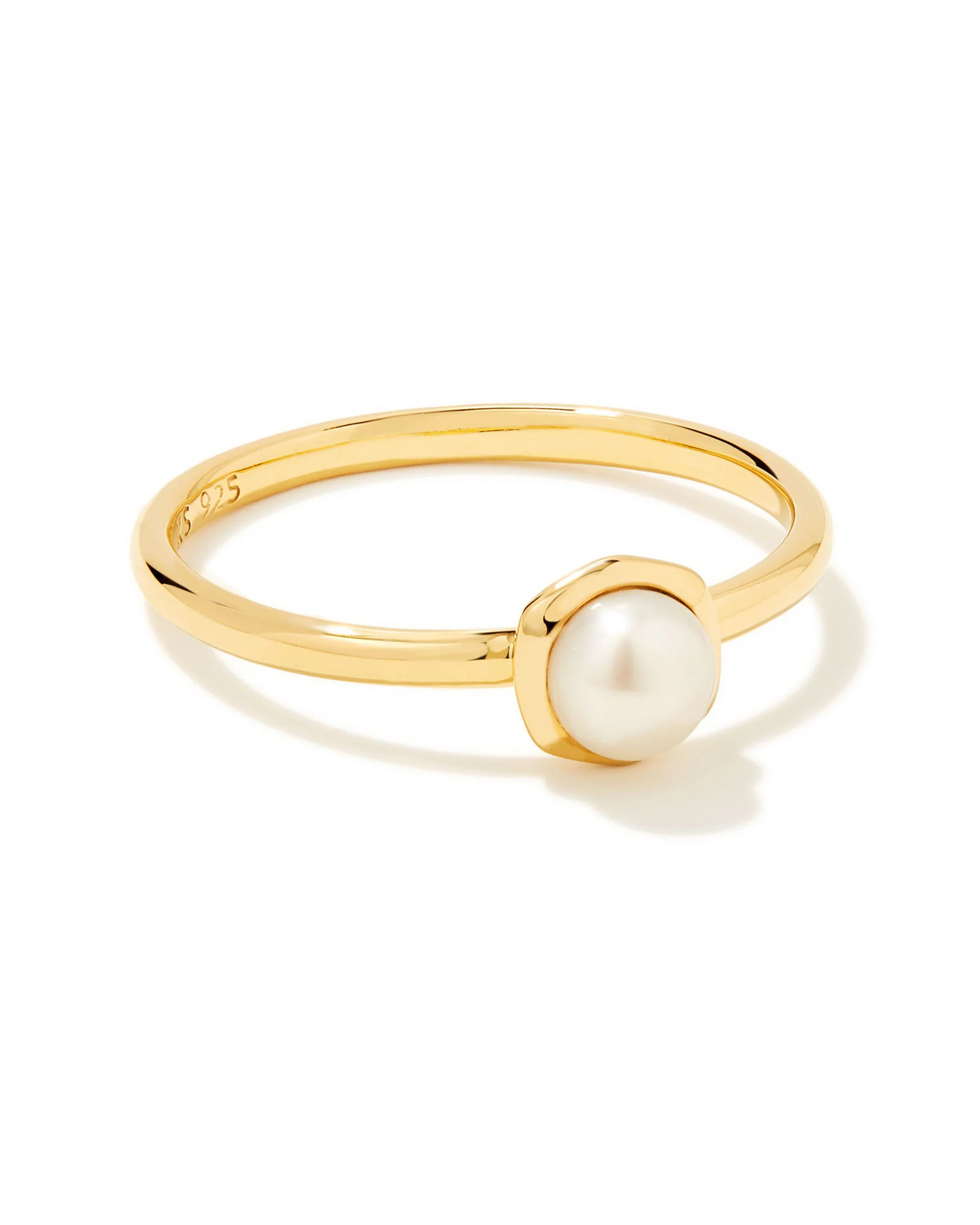 Davie Pearl 18k Gold Vermeil Band Ring in Freshwater Cultured Pearl | Kendra Scott | Kendra Scott