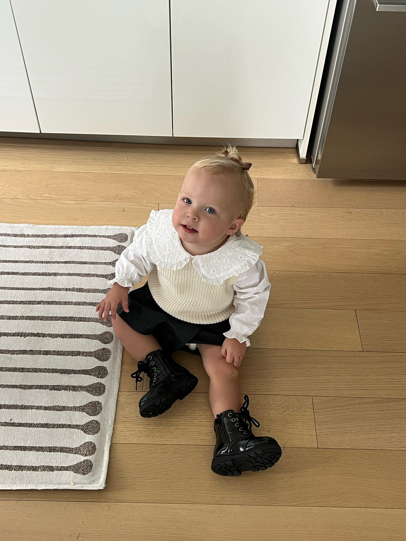 The cutest outfit for the holidays!! I couldn’t find the exact top and bottom but similar pieces linked! Shoes are the exact same 

#LTKSeasonal #LTKbaby #LTKHoliday