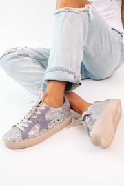 Pixie Sneakers - Silver Sparkle | The Impeccable Pig