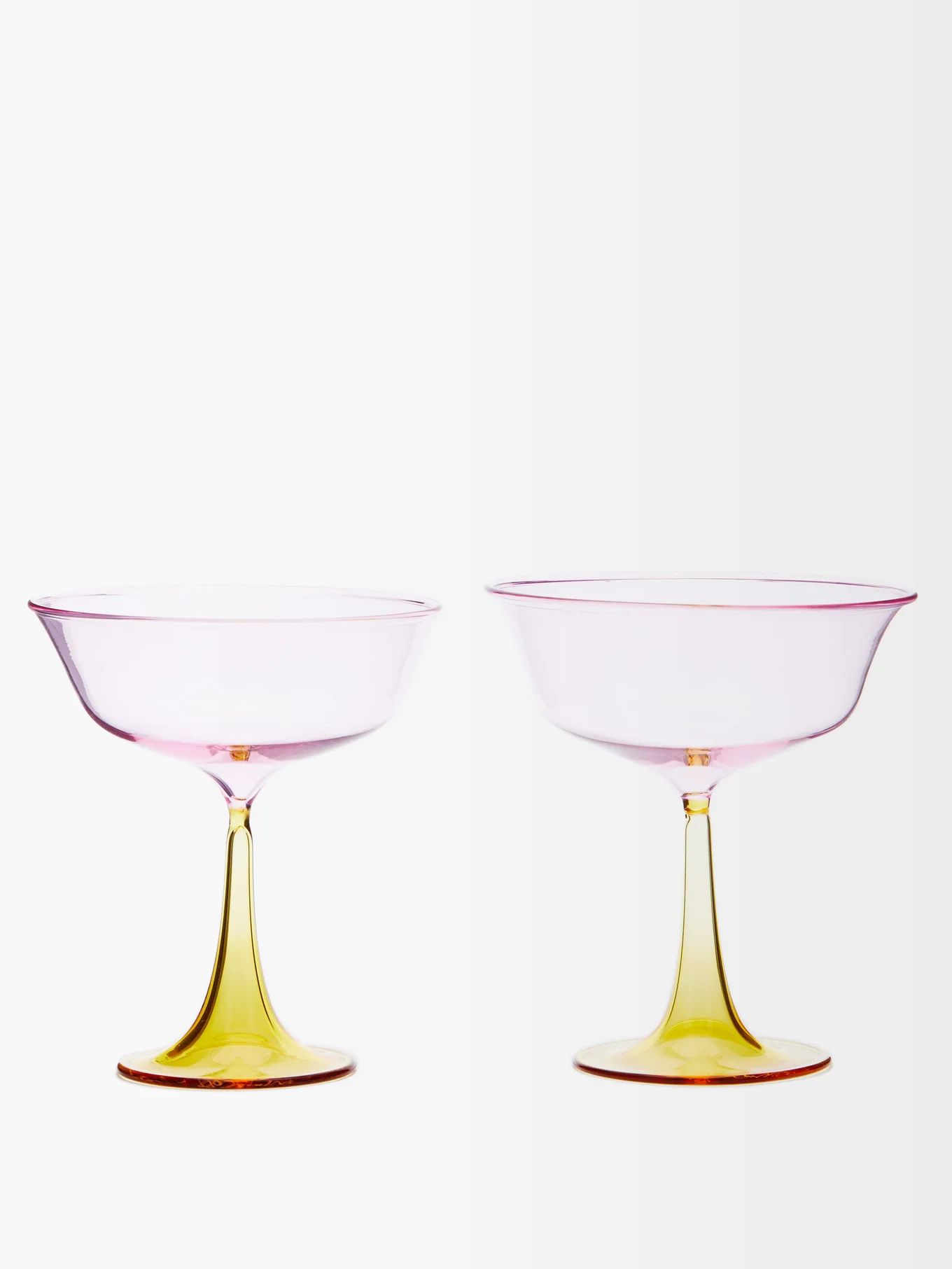 X Laguna B set of two Cosimo coupe glasses | Campbell-Rey | Matches (US)