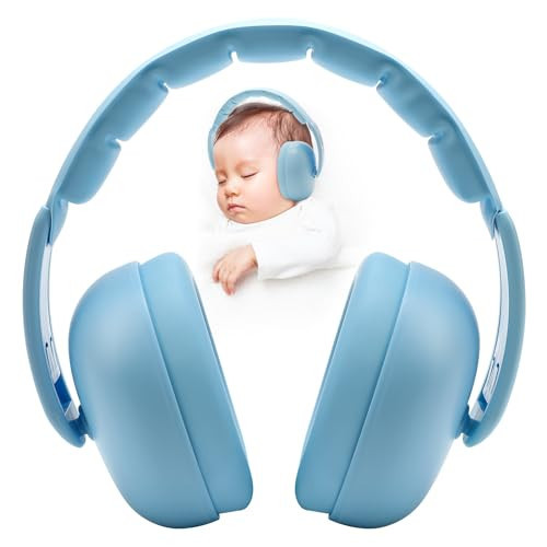 Floriogra Baby Headphones for Noise - [Upgraded Baby-Friendly Version] Baby Ear Muffs Noise Protection - Baby Noise Cancelling Headphones - Baby Ear Protection for 3 Months to 2 Years, normal, Blue | Amazon (US)