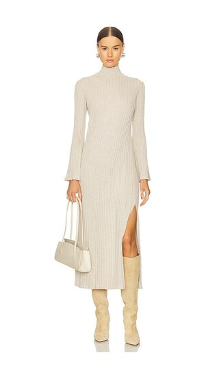 Medeina Dress in Beige | Revolve Clothing (Global)