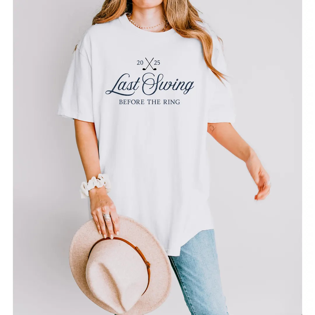Last Swing Before The Ring Bachelorette Shirt Golf Bachelorette Shirt Golf Club Bach Party TShirt... | Etsy (US)