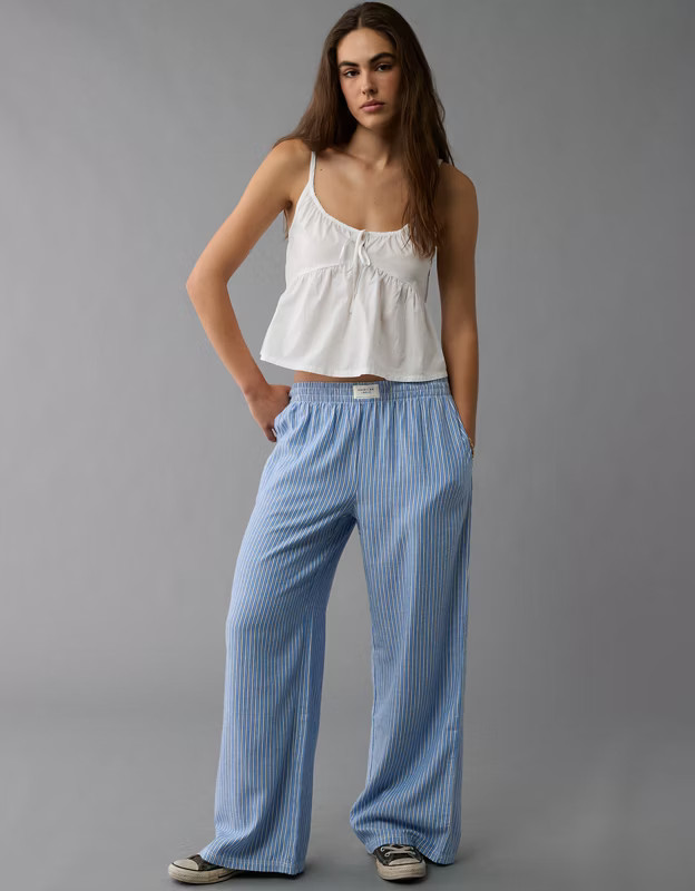 AE Striped Wide-Leg PJ Pant | American Eagle Outfitters (US & CA)