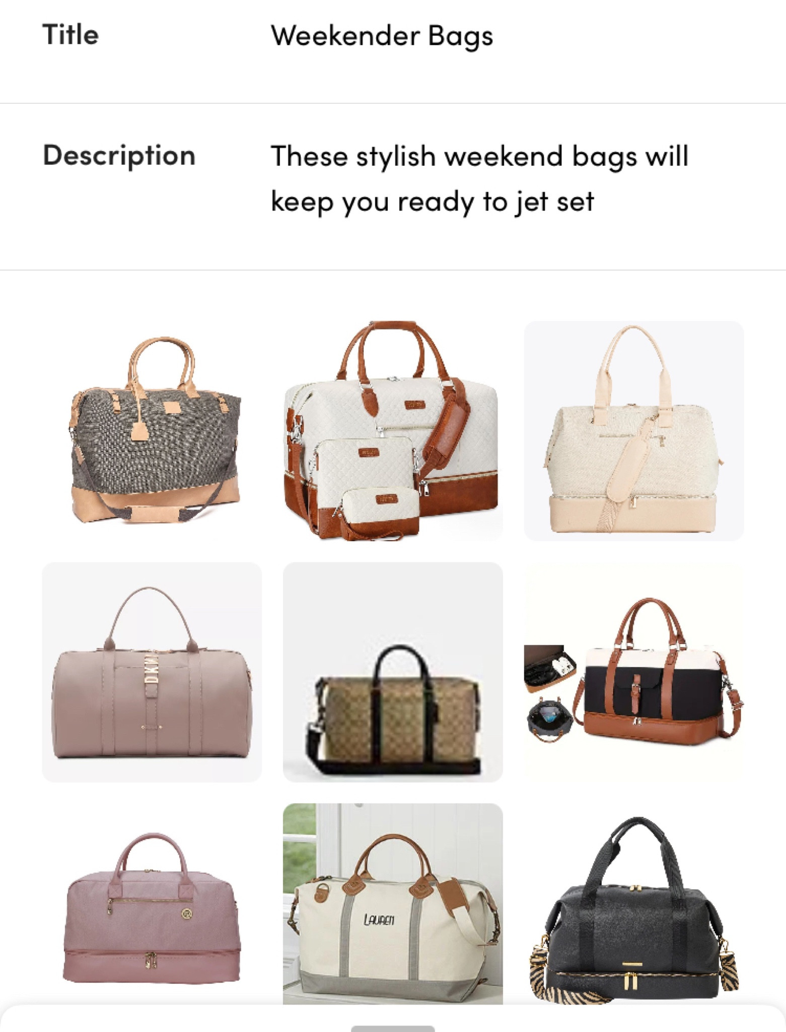 #LTKstyletip #LTKtravel #LTKitbag