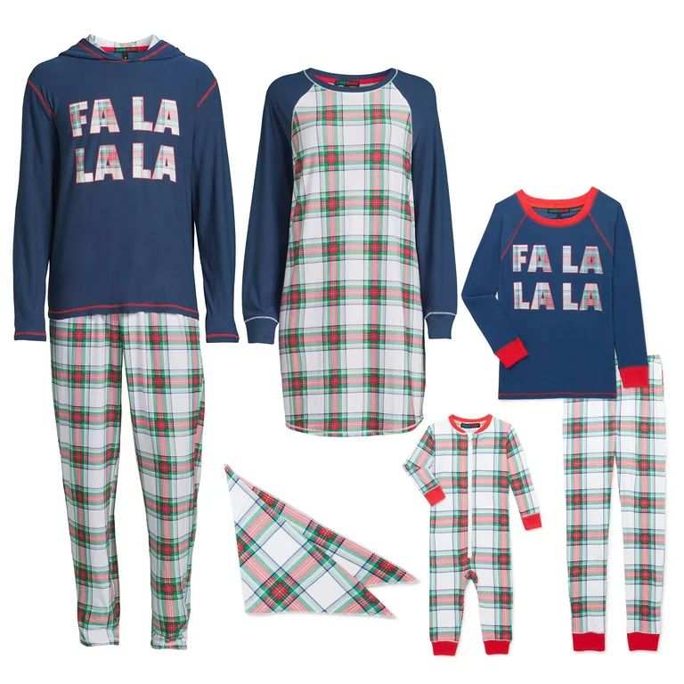Derek Heart Falalala Holiday Matching Family Christmas Pajamas Men's Sleepwear Set, 2-Piece, Size... | Walmart (US)